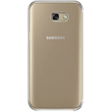 Samsung Galaxy A7 Clear View Cover - Gold - Accessories